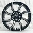 RIN 13X5.5 4-100/114.3 R1 SPORT HX005 BLACK MACHINE FACE RED LINE ET35 CB73.1
