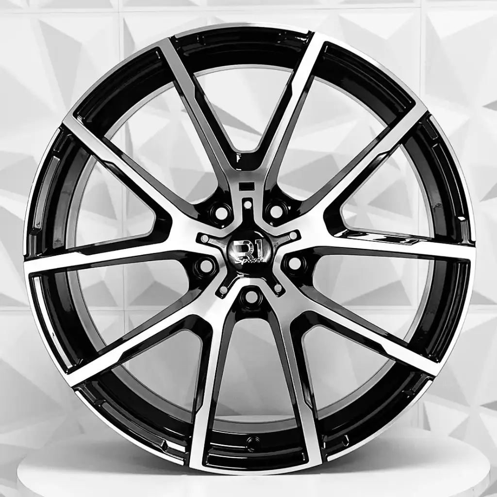 RIN 20X9.5 5-112 R1 SPORT FA746 BLACK MACHINE FACE ET35 CB66.6