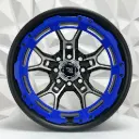 RIN 15X7 4-100/114.3 R1 SPORT QC1840-A MATE BMF RING BLUE ET20 CB73.1